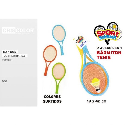 [44352] SPORT SUMMER RAQUETA 19,5X42CM