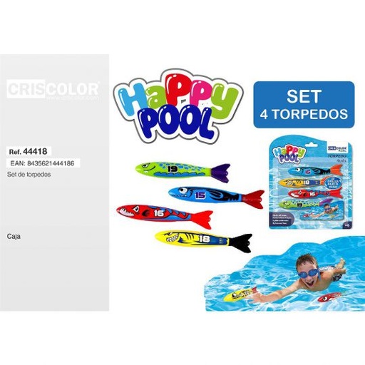 [44418] HAPPY POOL TORPEDO 4UDS