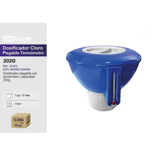 [42403] DOSIFICADOR 202G PLEGABLE CON TERMÓMETRO