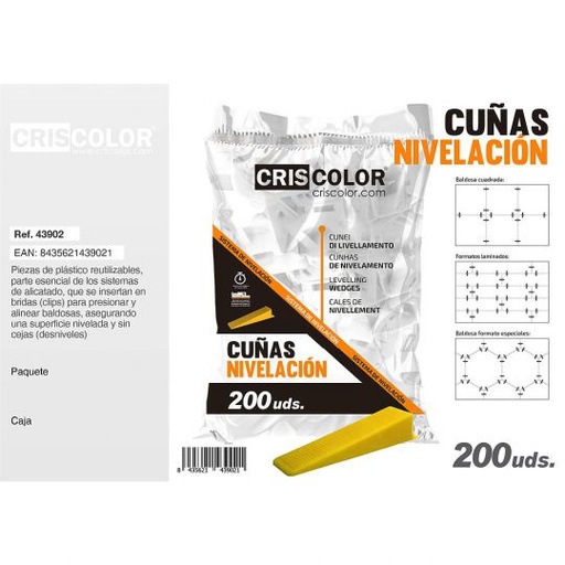 [43902] CUÑAS NIVELACIÓN 200UDS.