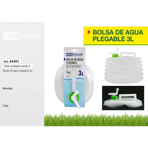[44451] BOLSA DE AGUA PLEGABLE 3L