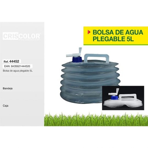 [44452] BOLSA DE AGUA PLEGABLE 5L