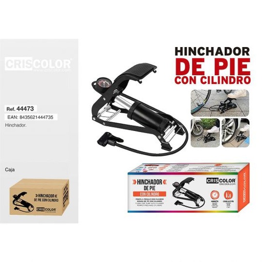 [44473] HINCHADOR DE PIE CON CILINDRO