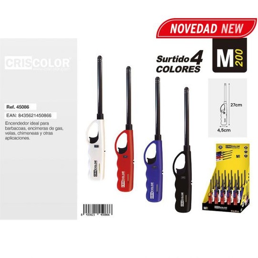 [45086] ENCENDEDOR M200 SURTIDO (PACK DISPLAY 20Und).