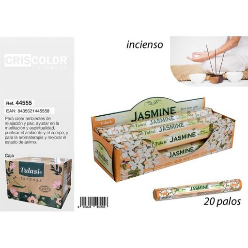 [44555] INCIENSO TULASI CLASSIC  JASMINE (Caja 6 Paquetes)