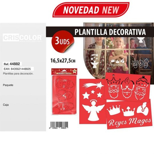 [44882] PLANTILLAS REYES MAGOS 3UDS